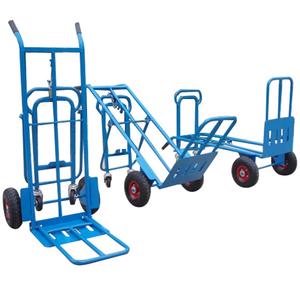 <span class=keywords><strong>3</strong></span> <span class=keywords><strong>in</strong></span> <span class=keywords><strong>1</strong></span> Convertible kapasitas 250kg troli tangan portabel truk troli tangan pengangkat Platform khusus industri dengan roda pneumatik - Product Image 1