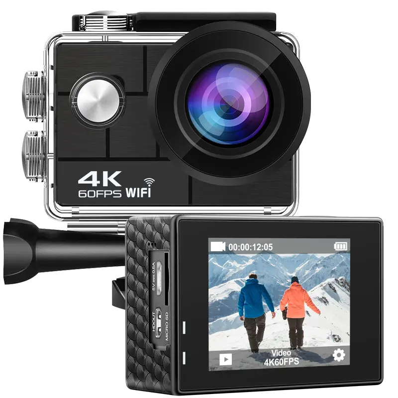 Professional High Speed 4K 60fps Outdoor Sports Camera with Remote Control Diving Anti-shake Camera HD Video Sports DV