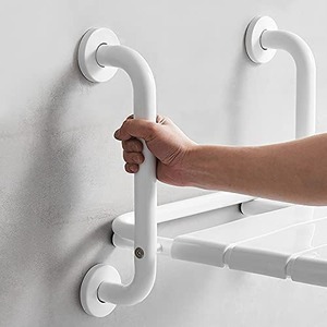 Siège de douche pliable Jiepai, monté au mur, capacité de 150 kg, chaise de sécurité pour personnes âgées et handicapées, utilisation dans la salle de bain - Product Image 2