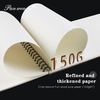 Panwenbo 24 feuilles 160gsm 9 "x 12" carnet de croquis dessin blocs de papier couverture rigide carnet de croquis en spirale