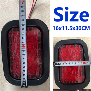 ไฟเครื่องหมายด้านข้าง LED 12V HA-030เทรนด์12LED 2025สำหรับรถพ่วงรถบรรทุกไฟเครื่องหมายด้านข้างทรงสี่เหลี่ยมโคมไฟสีแดงเหลือง - Product Image 6