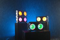 Projecteur LED RGBALC extérieur étanche IP65 900W en aluminium avec contrôle DMX512 et gradation linéaire 0-100% pour concerts, mariages, hôtels