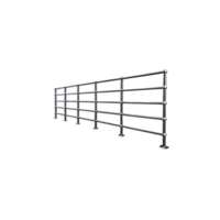 Balustrades et mains courantes d'intérieur et d'extérieur en acier inoxydable faciles à installer Plancher de bricolage pour balcon, escalier et garde-corps de parc