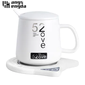 Mini tragbare USB-Tasse Wärmer 3-Gang Kaffeetasse Heizung Untersetzer Smart Thermostat Heizplatte Milch Tee Wasser Heizkissen Heizung