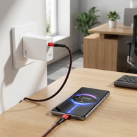 Chargeur mural USB super rapide CE FCC QC 5.0 120W à port unique pour téléphones mobiles
