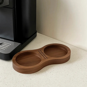 Base de Almacenamiento Multifuncional para Tamper de Café, Reutilizable, Ecológica, de Madera de Nogal, con Base Antideslizante Profesional - Product Image 3