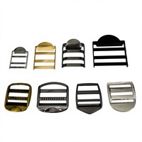 Boucle de réglage de ceinture, diamètre intérieur 15/20/25/30mm, pour sangle de sac à dos, accessoires de bagages, rivets métalliques sans nickel, chaussures