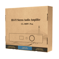 Amplificateur stéréo mini Hi-Fi Cloudyx CL-300W en alliage d'aluminium, sortie 2x275W, DAC DSP WiFi/BT 5.0 ARC AirPlay 2, entrée phono