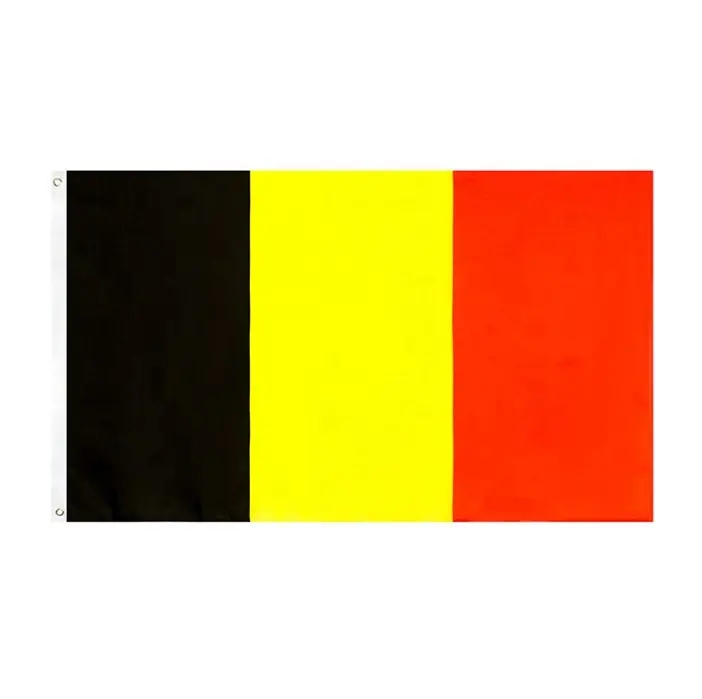 Cheap Price 90x150CM Outdoor Decoration Belgium Flag Black Yellow Red Big Flags Belgium Countries Flags