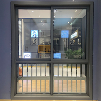 Ventanas Corredizas de Aluminio con Doble Acristalamiento y Marco de Aluminio Insonorizadas, Estándar Australiano AS2047, de Tres o Dos Vías, con Mosquitera