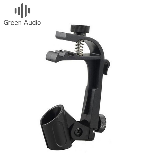 GAZ-MH01 Professional Drum Microphone Clip Mic Stick Holder Adjustable Clip on Drum Rim Shockproof Mount Microphone