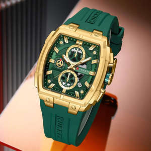 Montre de Luxe Sportive pour Homme 8488 de Marque Prestigieuse, Quartz, Acier Inoxydable, Étanche, Chronographe, Lumineuse, Calendrier, Décontractée et Professionnelle - Product Image 2