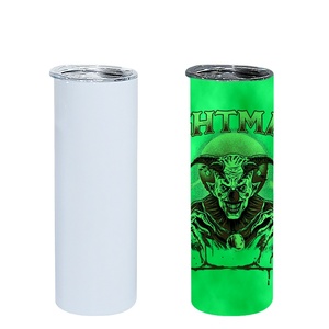 USA Lager Edelstahl Doppelwandiger Isolierter Sublimations-Becher mit Schiebedeckel und Strohhalm 12oz-40oz - Product Image 2