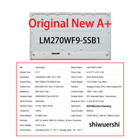 Panel Layar LCD 27 Inci 1920*1080 EDP 30pin Pengganti MV270FHM NF1 NF3 LM270WFD SSA1 LM270WF9 SSA1 SSA2 SSA4 SSB1 SSC1