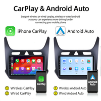 Qualcomm Snapdragon 9 Inch 2 Din Layar IPS GPS Terintegrasi WIFI Pemasangan di Dashboard Stereo Mobil Android untuk Pemutar Wireless CarPlay