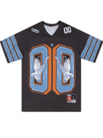 Maillot de rugby en polyester pour homme, impression par sublimation intégrale, logo imprimé numériquement, vêtements de sport rétro à col en V
