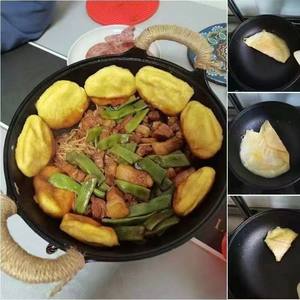 Poêle à frire multifonctionnelle chinoise antiadhésive, <span class=keywords><strong>faitout</strong></span> rond noir, marmite en fonte, wok de cuisson avec <span class=keywords><strong>couvercle</strong></span> en bois - Product Image 6