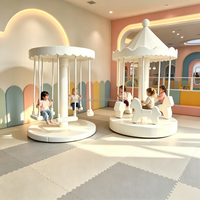 Manège de luxe souple et rotatif pour enfants, équipement de jeu intérieur mécanique pour centres commerciaux, écoles maternelles et locations de fêtes