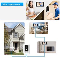 Tuya — sonnette résistante aux intempéries, interphone avec fenêtre V6, caméra, Rechargeable, avec moniteur