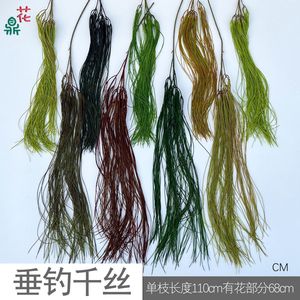 Flores Artificiales de Seda con Forma de Barba de Dragón, Decoraciones Florales en Espiral para Techos de Boda, de China - Product Image 4