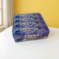 Permen Gummy Rasa Blueberry Bentuk Kartun Terbungkus Foil Individual Kemasan Kotak 17.5g Grosir