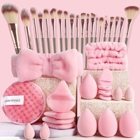 Éponge à maquillage rose de haute qualité, naturelle et professionnelle, accessoires et outils de maquillage pour femmes