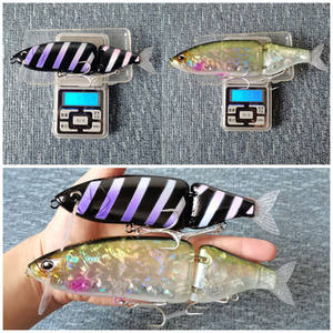 JOHNCOO — leurre méné rigide de type poisson nageur, appât artificiel articulé idéal pour la pêche au <span class=keywords><strong>brochet</strong></span> ou au méné, Wobbler, Swimbait, 135/160mm - Product Image 2