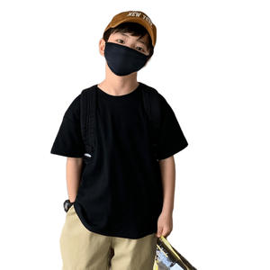 T-shirt a maniche corte per bambini in cotone coreano, tinta unita, per ragazzi, <span class=keywords><strong>maglietta</strong></span> base primaverile/estiva - Product Image 5