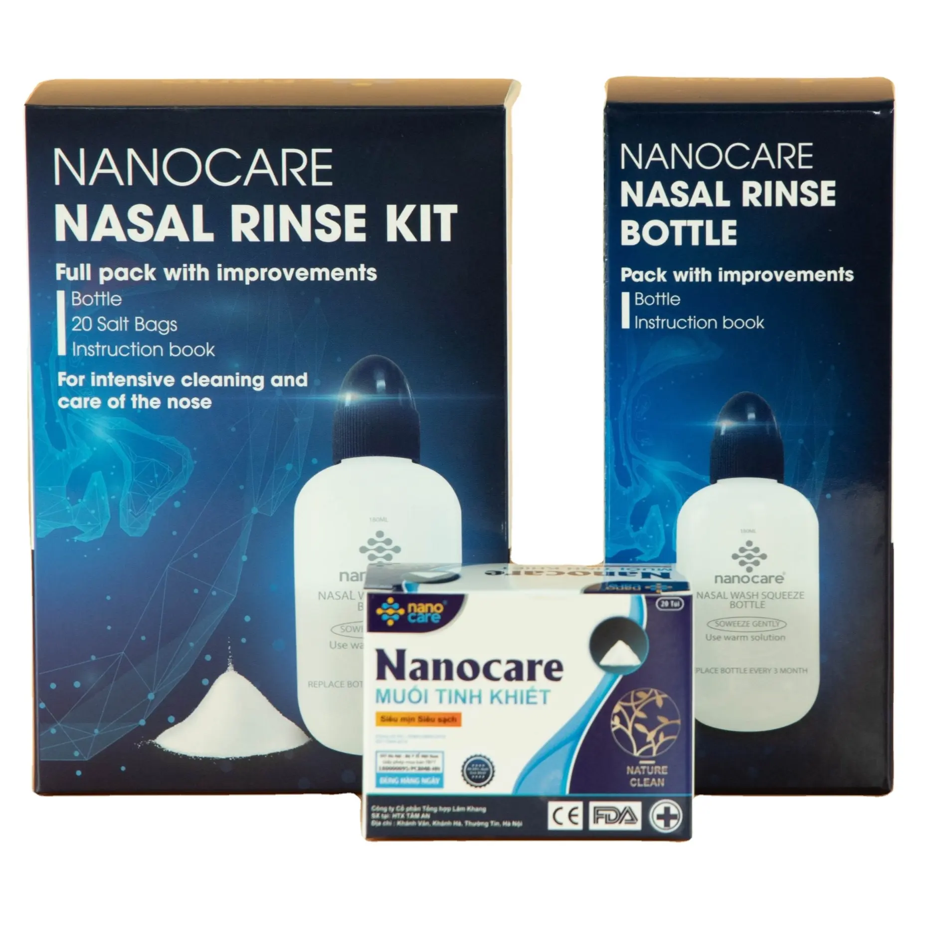 Nanocare नाक धो बोतल 180 ml साइनस कुल्ला नाक <span class=keywords><strong>क्लीनर</strong></span> नाक सिंचाई का साधन उच्च गुणवत्ता वयस्क बच्चों के लिए OEM/ ODM
