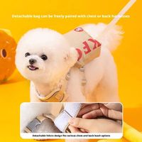 Harnais pour chien en forme de sac à dos 3D, en maille, réglable, à libération rapide, pour Bichon, Caniche, accessoires pour animaux de compagnie, fournitures pour petits et moyens chiens