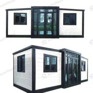 JUJIU Petite maison pliante extensible de 18 m² et 25 m² Petite maison avec salle de bain complète 1 chambre à coucher 1 salon Maison conteneur - Product Image 1