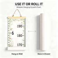Tableau de croissance pour enfants fait main de haute qualité, règle murale en toile, décoration personnalisée pour chambre d'enfant, mesure éducative pour enfants