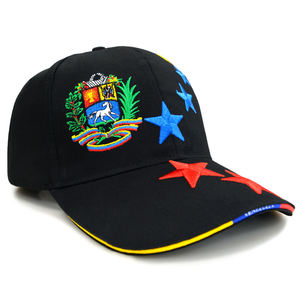 Gorra Deportiva de Algodón de 6 Paneles con Diseño de Moda, Bordado de 7 Estrellas de Venezuela, Estilo de Imagen en Tela Común, Color Blanco, Gorras de Béisbol Personalizadas - Product Image 5