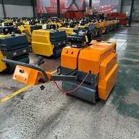Compacteur vibrant portatif Changfa SL600 à double roue en acier, 3 kW, haute efficacité, petit rayon de braquage