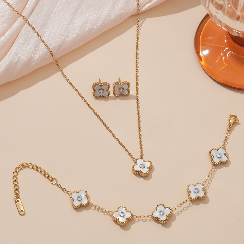 13mm white three-piece set