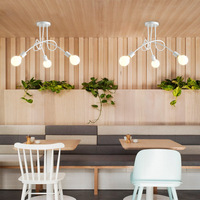 Lustre de salon en fer doré de style nordique, moderne, minimaliste, luxueux, avec éclairage LED, abat-jour en PVC, double usage pour chambre et salle à manger