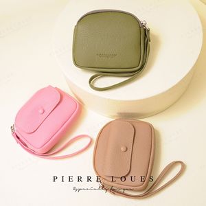 Pierre Loues Mini Coin <b>Purse</b> Solid Color <b>Cute</b> Key Chain Wallet For Women Everyday Use - Product Image 2