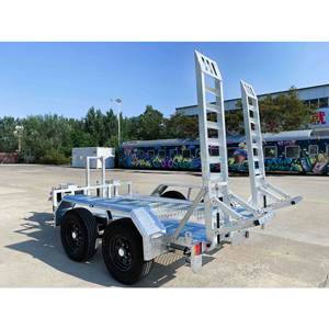Remorque de transport robuste à double essieu galvanisée à chaud Machines agricoles Outil <span class=keywords><strong>Véhicule</strong></span> Remorques utilitaires à plat - Product Image 6