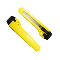 Nouveau design, couteau utilitaire 18 mm, lame en acier à haute teneur en carbone, lame à changement rapide, poignée en plastique, DIY, OEM disponible, origine Ningbo
