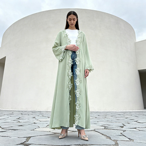 Robe élégante en polyester personnalisée de luxe en gros pour les occasions spéciales, Abaya pour femmes musulmanes - Product Image 2