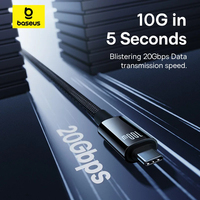 Câble de données USB C Baseus 20Gbps pour MacBook 100W Câble de charge rapide pour iPhone 15 Pro max 4K @ 60Hz Type C à Type C Wire