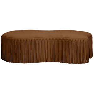 Hallie Coffee <b>Table</b> Laid-back boho style gets an elegant makeover in our Hallie, a round coffee <b>table</b> <b>covered</b> from top to bottom - Product Image 2