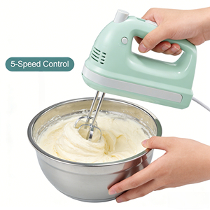 Batidora de Mano Profesional Portátil para Masa, Alimentos, Huevos, Uso en <span class=keywords><strong>la</strong></span> Cocina, Máquina para Batir Pasteles, Batidora de Mano Eléctrica <span class=keywords><strong>con</strong></span> Caja de Almacenamiento - Product Image 2