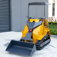 Minicargadora Eléctrica de Orugas con Dirección Deslizante, 700 kg, 800 kg, Minicargadora de Ruedas