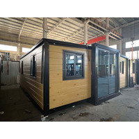Maison modulaire préfabriquée extensible à double aile de 20 pieds pour une vie moderne