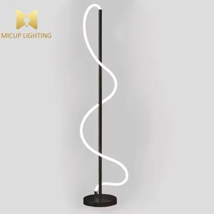 โคมไฟตั้งพื้นทำจากซิลิโคนลายโน้ตดนตรียาวสำหรับตกแต่งห้องนั่งเล่นดีไซน์เรียบง่ายนอกจากนี้ยังมีไฟ LED พื้นทันสมัย - Product Image 2