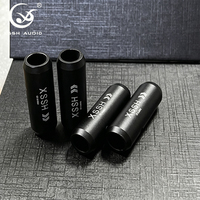 YIVO XSSH Anneau de dérivation en alliage d'aluminium 10 mm à 10 mm noir pour systèmes audio HIFI, organisateur de câbles, OEM ODM personnalisé