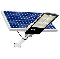 Lampe solaire de rue à LED étanche IP65 50W-400W avec télécommande pour jardin, cour, mur extérieur
