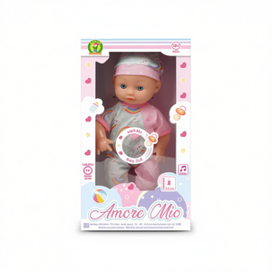 Muñeca Bebé Amore Mio con Sonidos, 24 cm, Juguete de Peluche Electrónico para Niños - Product Image 1