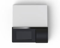 Boîtier en plastique ABS durable pour équipement de laboratoire, design inclinable vers l'avant, écran intégré, côtés incurvés, boîtier fonctionnel